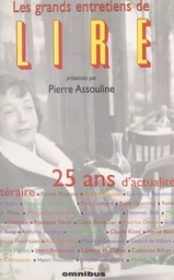 Les Grands Entretiens de «Lire»