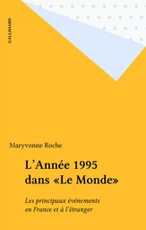 L'Année 1995 dans «Le Monde»