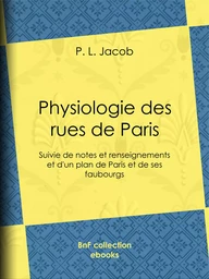 Physiologie des rues de Paris