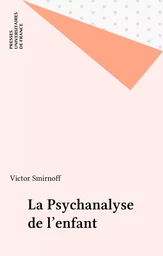 La Psychanalyse de l'enfant