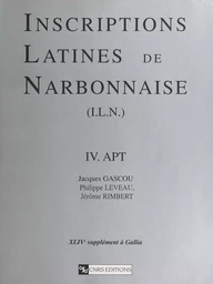 Inscriptions latines de Narbonnaise (4) : Apt