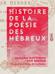 Histoire de la poésie des Hébreux