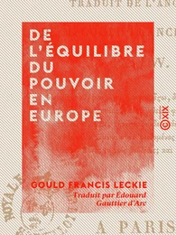 De l'équilibre du pouvoir en Europe