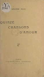 Quinze chansons d'amour