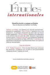 Études internationales. Volume 48 numéro 1