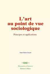 L’art au point de vue sociologique