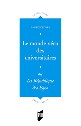 Le monde vécu des universitaires