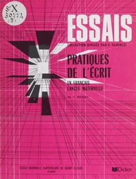 Pratiques de l'écrit : un cours de français écrit pour adultes francophones