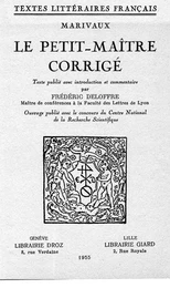 Le petit-maître corrigé