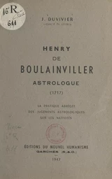 Henry de Boulainviller, astrologue (1717)