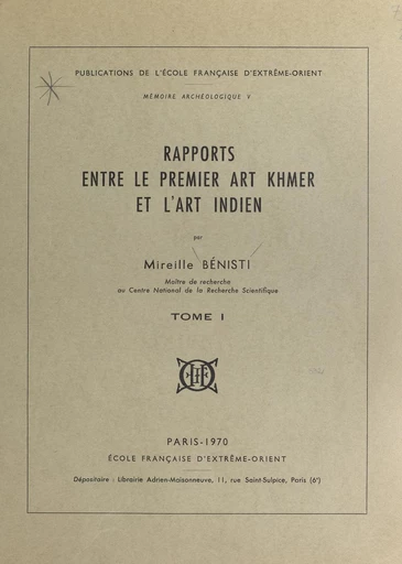 Mémoire archéologique (1) - Mireille Bénisti - FeniXX réédition numérique