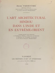 L'art architectural hindou dans l'Inde et en Extrême-Orient