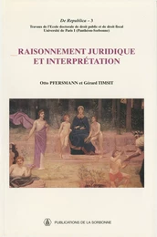 Raisonnement juridique et interprétation