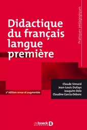 Didactique du français langue première