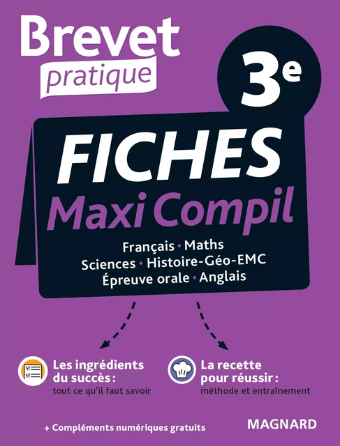 Brevet Pratique : Fiches Maxi Compil - Examen 3e - Sylvie Coly, Stéphane Renouf, Nadine Daboval, Adeline Maulévrier, Marion Leruste, Camille Nicol, Marc Reynés Molero - Magnard