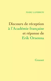 Discours de réception à l'Académie française