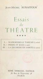 Essais de théâtre