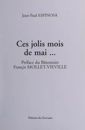 Ces jolis mois de mai...