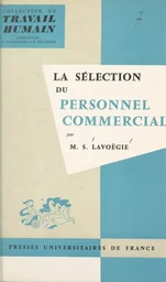 La sélection du personnel commercial