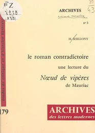 Le roman contradictoire