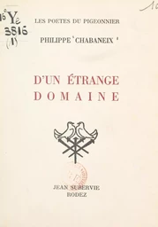 D'un étrange domaine