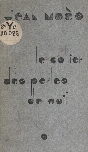 Le collier des perles de nuit - Jean Moes - FeniXX réédition numérique