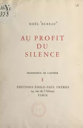 Au profit du silence