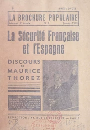 La sécurité française et l'Espagne