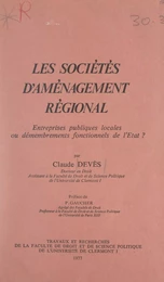 Les sociétés d'aménagement régional