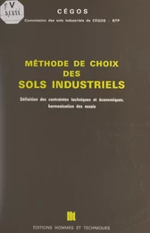 Méthode de choix des sols industriels