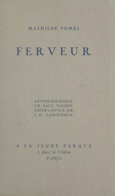 Ferveur - Mathilde Pomès - FeniXX réédition numérique