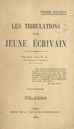 Les tribulations d'un jeune écrivain