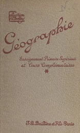 Notions de géographie générale : le monde (moins l'Europe et ses colonies)