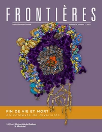 Frontières. Vol. 34 No. 1, 2023