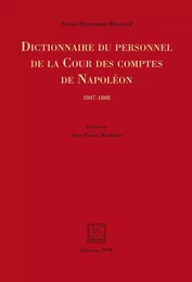 Dictionnaire du personnel de la Cour des Comptes de Napoléon